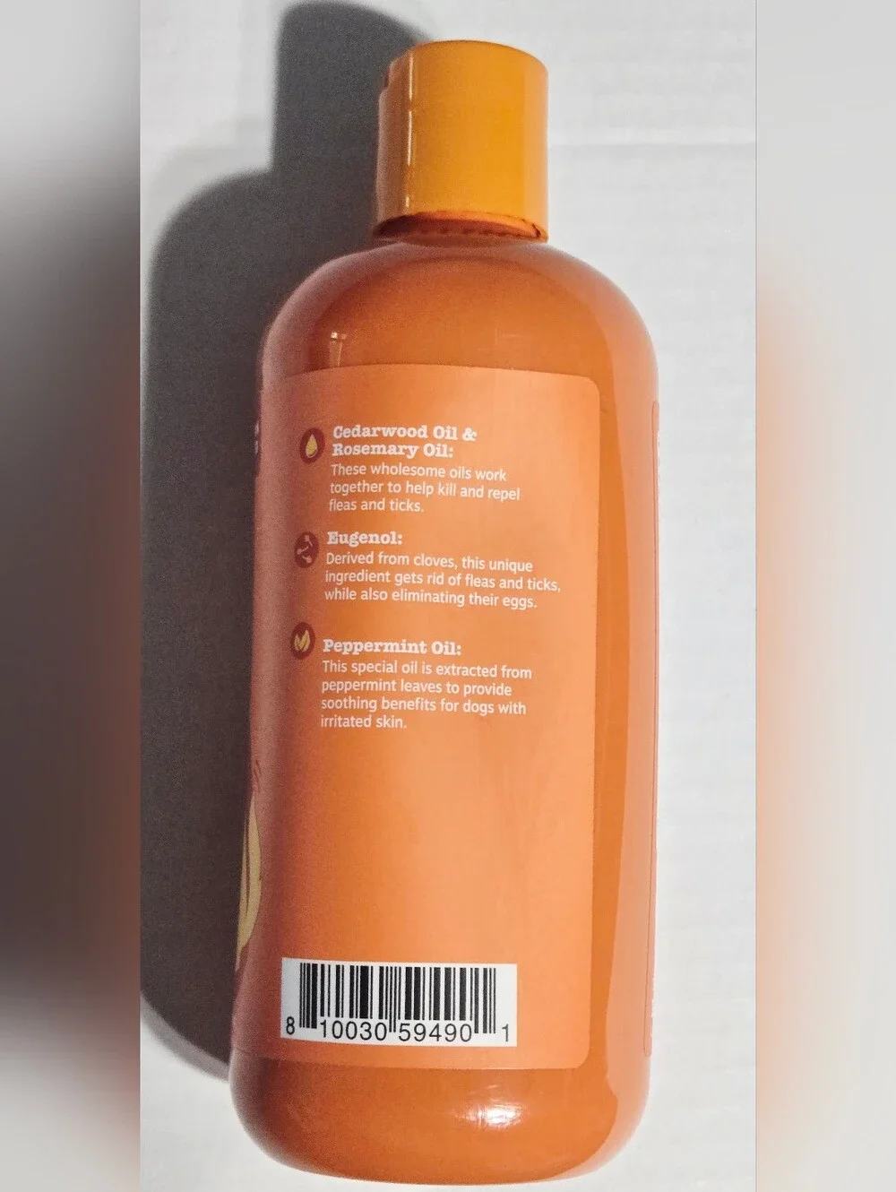 Zesty Paws Flea & Tick Dog Shampoo Natural Oils 16oz Cedarwood Rosemary Exp 2028